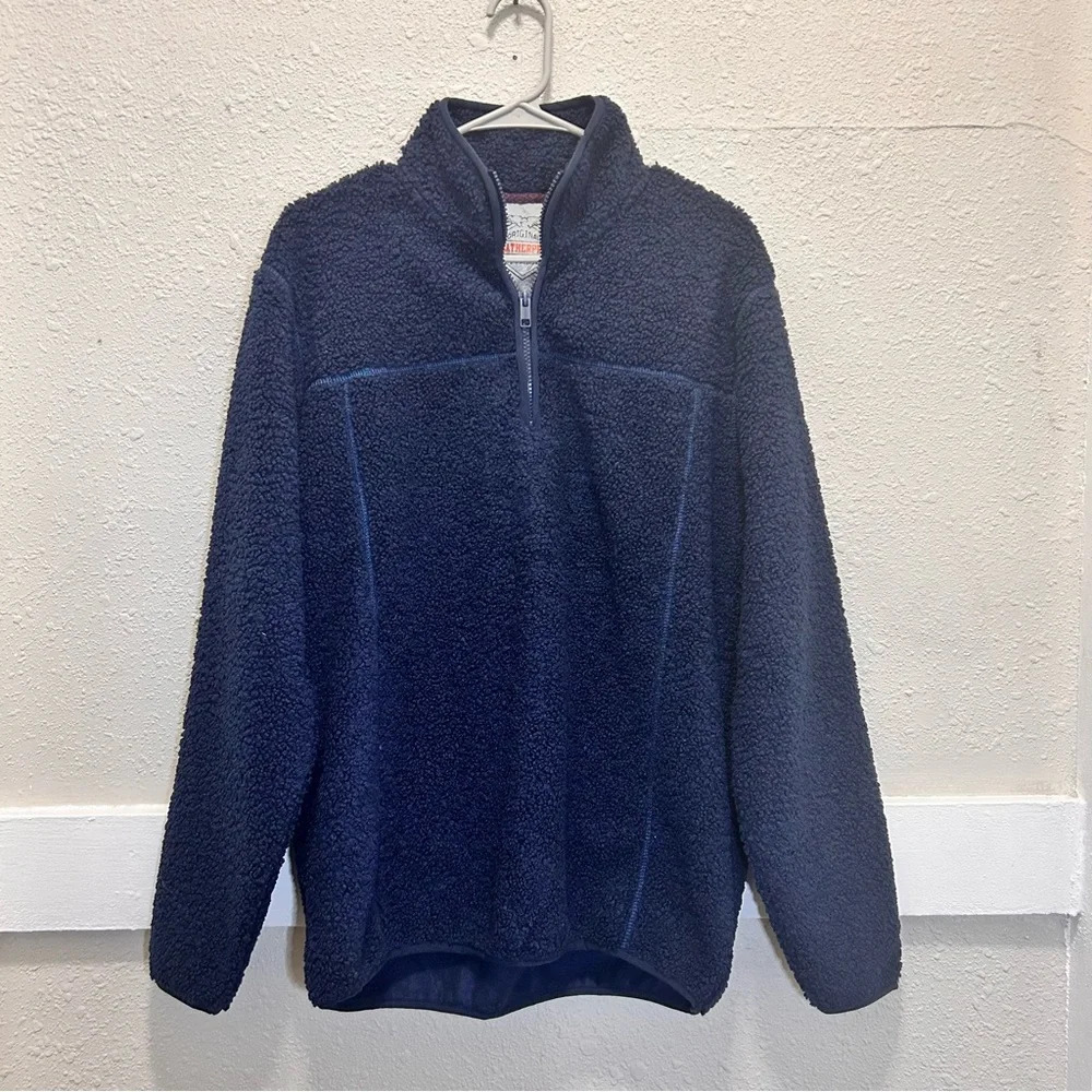 Weatherproof Vintage Men's Quarter Zip Textured Pullover Medium